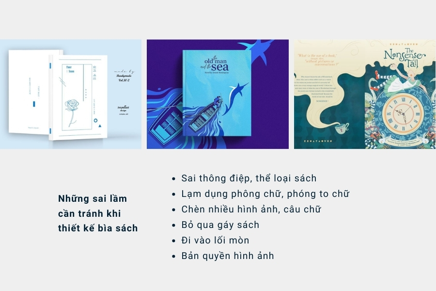 Sai lầm nên tránh khi thiết kế bìa sách Sai lầm nên tránh khi thiết kế bìa sách